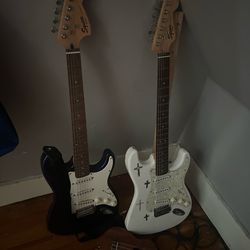 2 electric guitars