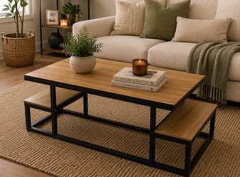 Modern Center Table Storage Shelf