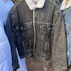 Vintage Levi Sherpa Lined Jackets 