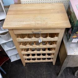 5 Shelf Wine Rack With Drawer 