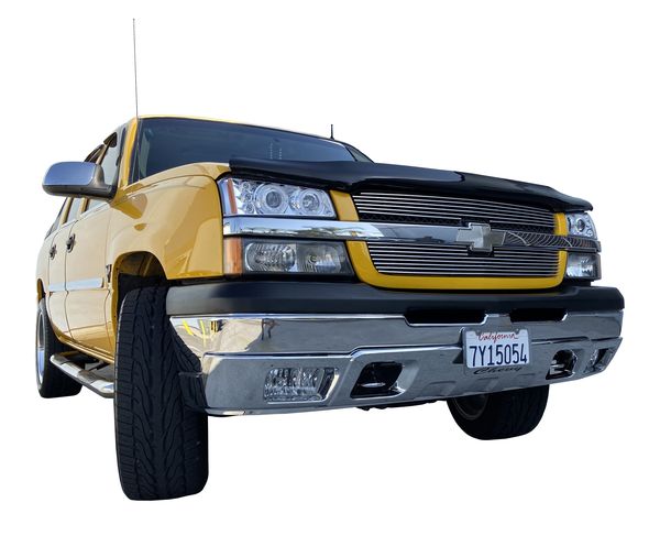 Chevy Silverado Avalanche Chrome Air Dam Valance with fog light and tow