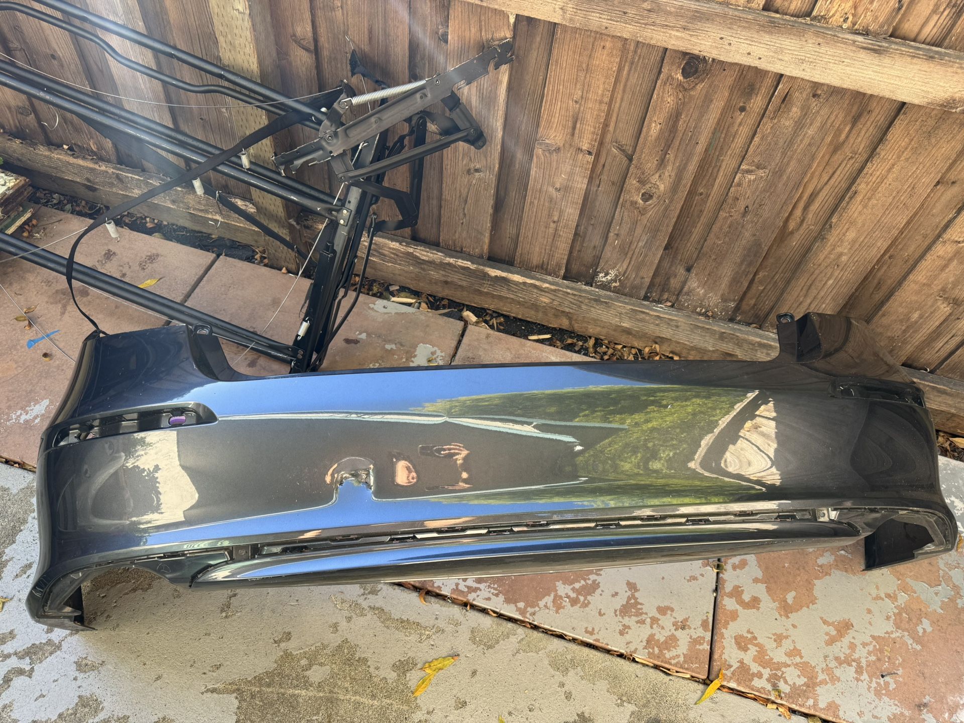 2022 2023 2024 HONDA CIVIC REAR BUMPER COVER DARK GRAY W/O SENSOR OEM 22 23 24