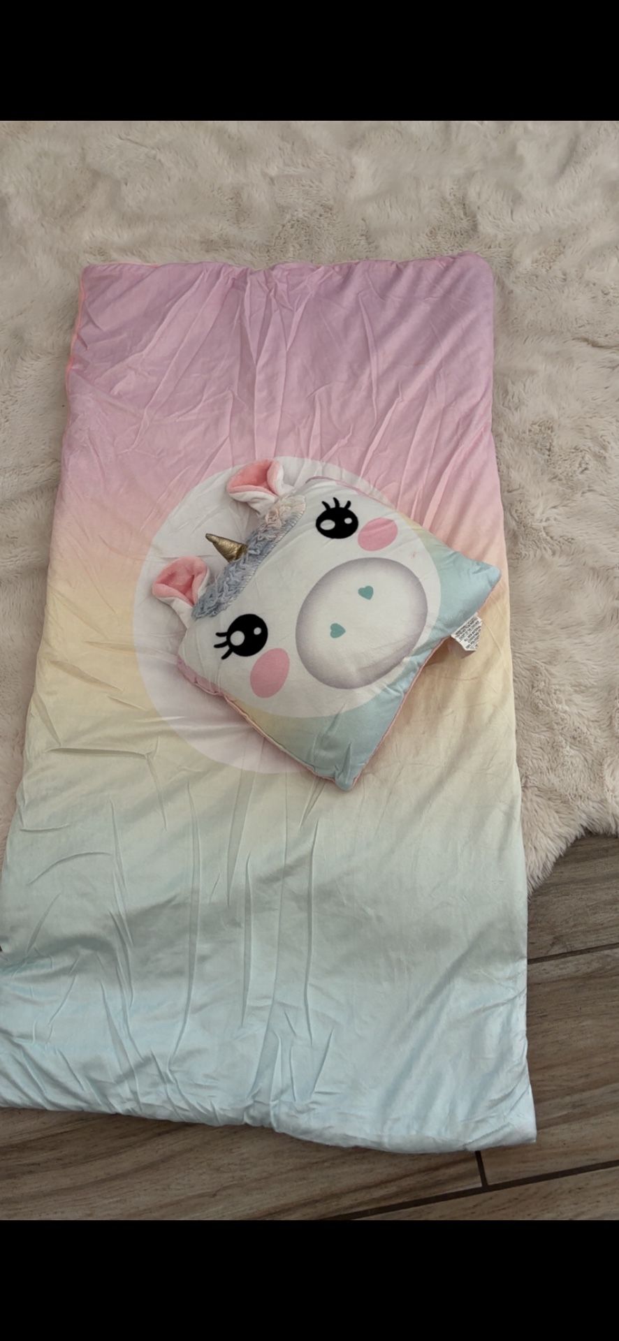 Little Girls Sleeping Bag W Pillow