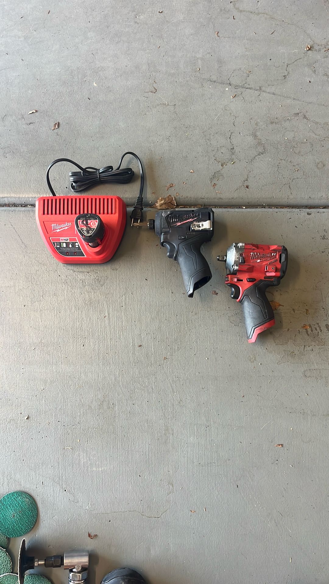 Milwaukee M12 Impact Driver And 3/8 Impact Wrench