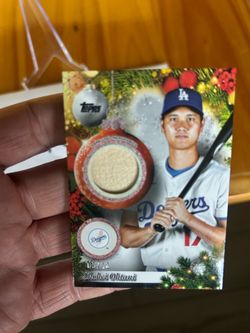 2025 Topps holiday Shohei Ohtani Game used bat relic 5/10