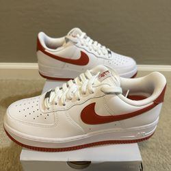 Brand New Nike Air Force 1 AF1 Low White Dragon Red Men’s Size 9