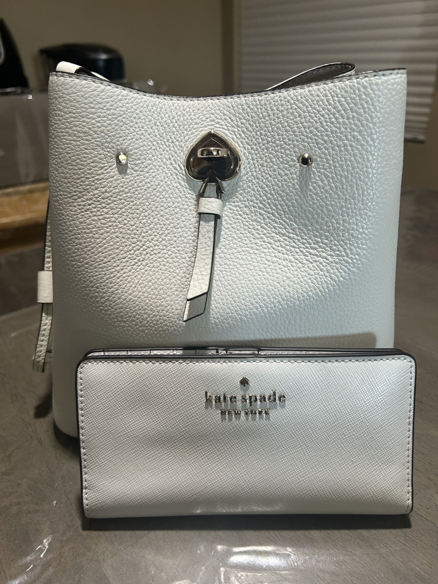 Kate Spade White Bucket Bag
