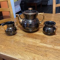 Jarra Para Café Con Azucarera y Jarrita Para La Crema