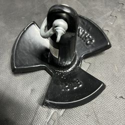 Seachoice River Anchor, Black Vinyl Coated Cast Iron, 15 Lbs.