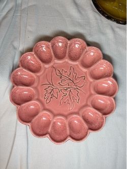 California Original Pottery Deviled Egg Plate
