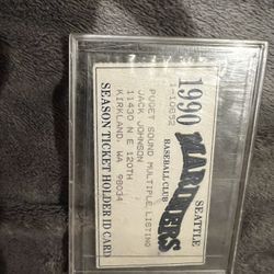 Ken Griffey Signed Seattle Mariners Ticket