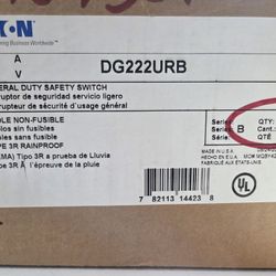 Eaton General Duty 60 Amp Non-Fusible Outdoor Safety Switch