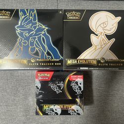 Pokemon Center Mega Evolution Both ETBs & Enhanced Booster Box