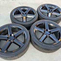 rims 22 black 5 Lugs wheels 5x5 Fits C10 grand Cherokee Suburban Tahoe Silverado Impala Caprice Blazer Astro  Sierra Yukon Durango 