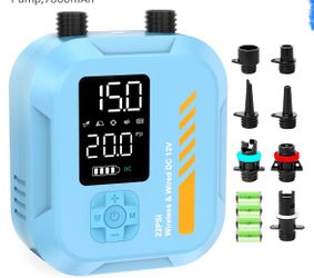 Paddle Board Pump Electric Portable,22 PSI SUP Air Pump,7800mAh