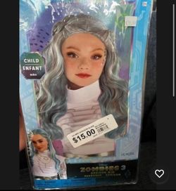 Disney Zombies 3 Addison Wig Girls Costume Dress-up