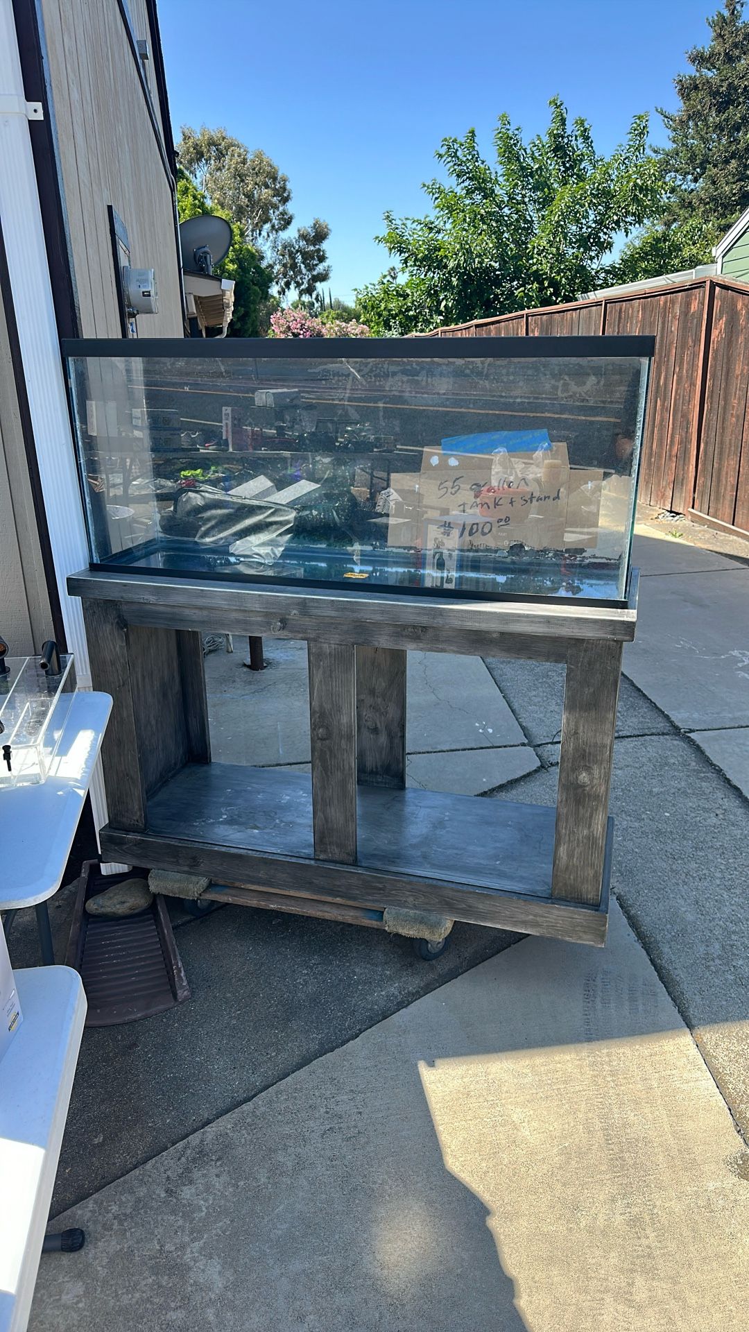 55 Gallon Fisk Tank/Stand/AND