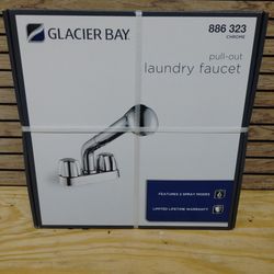 Glacier Bay pull out laundry faucet chrome NIB