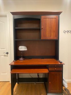 Desk hutch and 2 nightstands