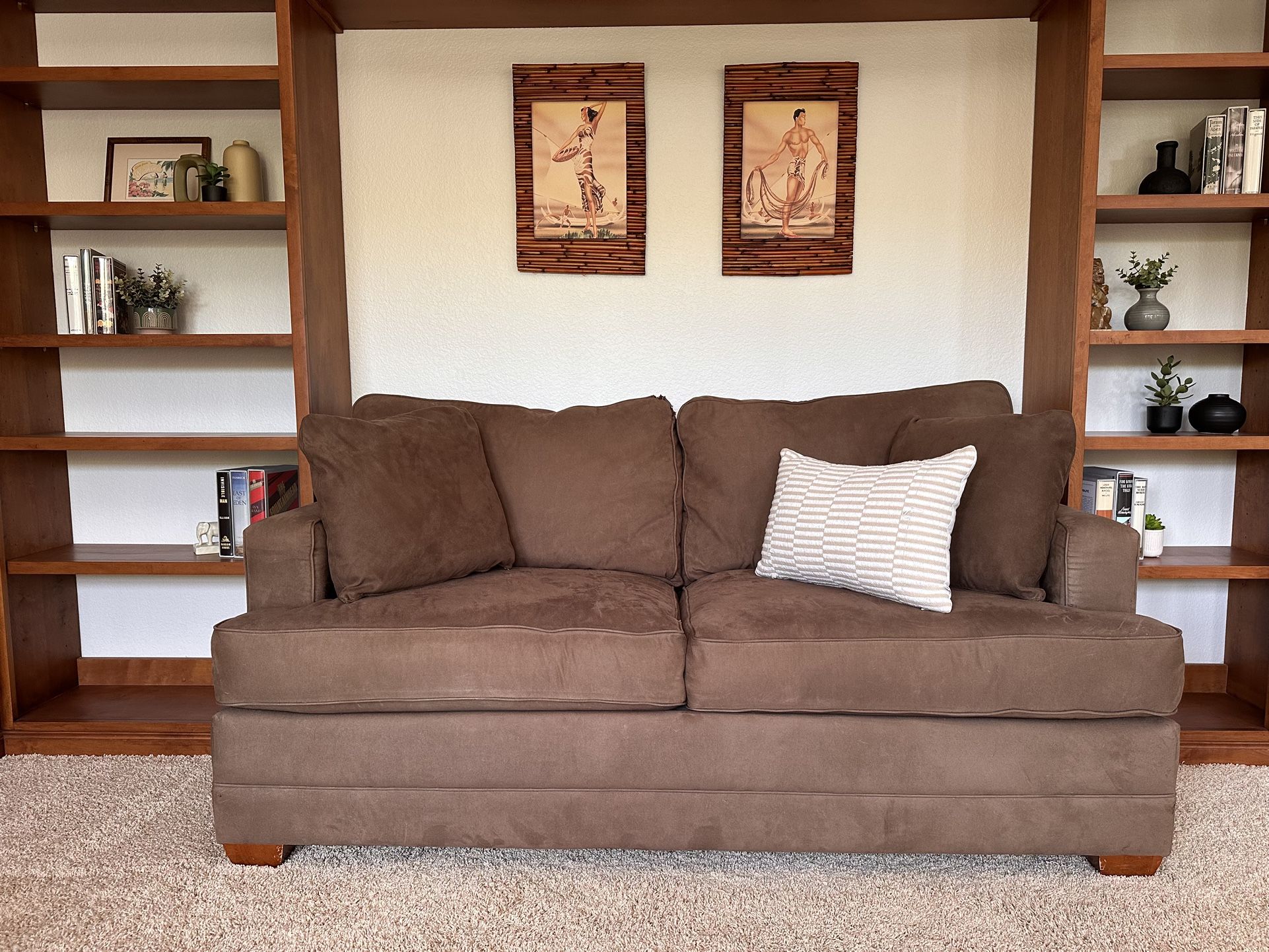 Chocolate Brown 6ft Love Seat/Sofa