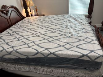 New in packaging; Ashley, king size firm memory foam mattress
