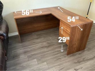 L - shape  desk  -  $5