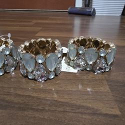 Forever 21 Turquoise Rhinestone Bracelets