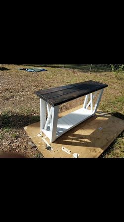 Farmhouse Style Entry table! 60x16x34