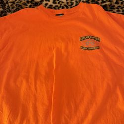 Orange Harley Davidson tee