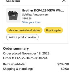 Brothers Printer Practically New! 