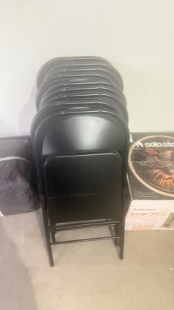 9 Folding Chairs – $120 OBO
