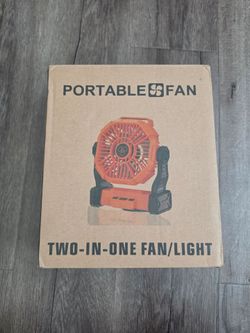 Portable fan and light