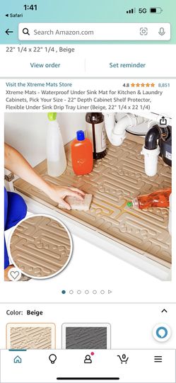 Xtreme Mats - Waterproof Under Sink Mat for Kitchen, Pick Your