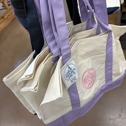 Trader Joe’s Lavender Canvas Tote Bags