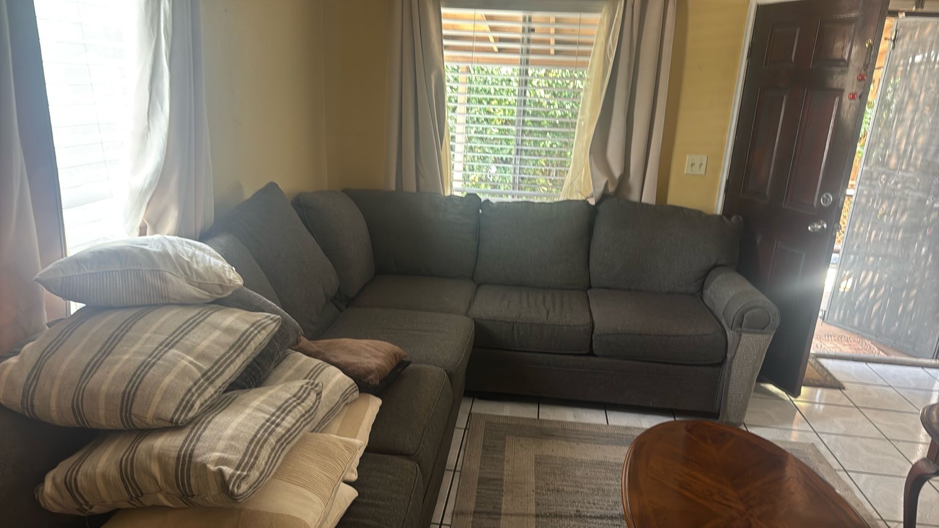 sectional grey