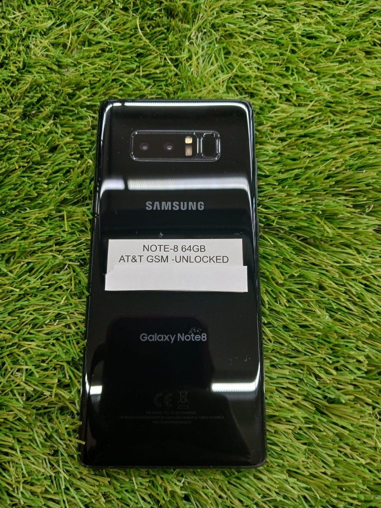 SAMSUNG NOTE 8 UNLOCKED 64GB BLK