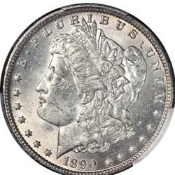 1890 O Silver Morgan Dollar 