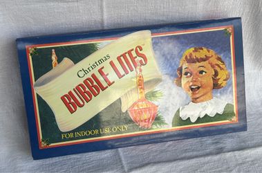 vintage christmas bubble lights