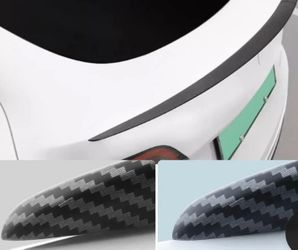 Tesla Rear Trunk Spoiler Wing Lip for Tesla 2025-2026 Carbon Fiber Texture Matte