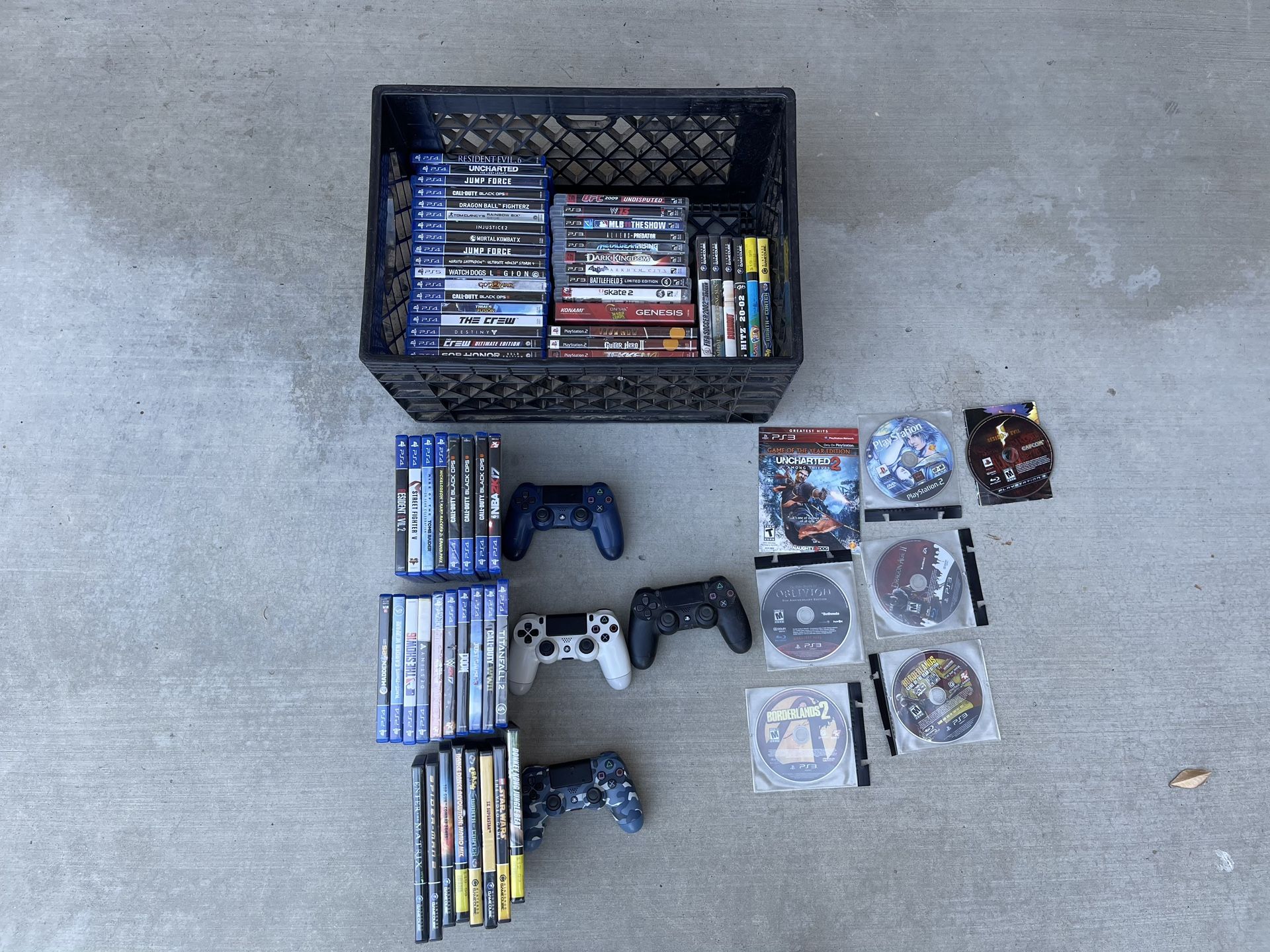 Video Game Lot Controllers GameCube PS4 PS3 PS2 