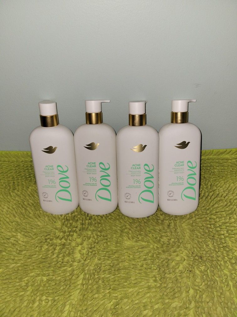 4 Dove Body Wash 18.5oz