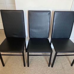 Chairs 3 black
