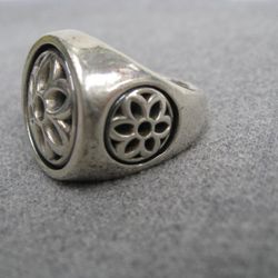 Good Art HLYWD Sterling Silver Club Ring Size 10.5