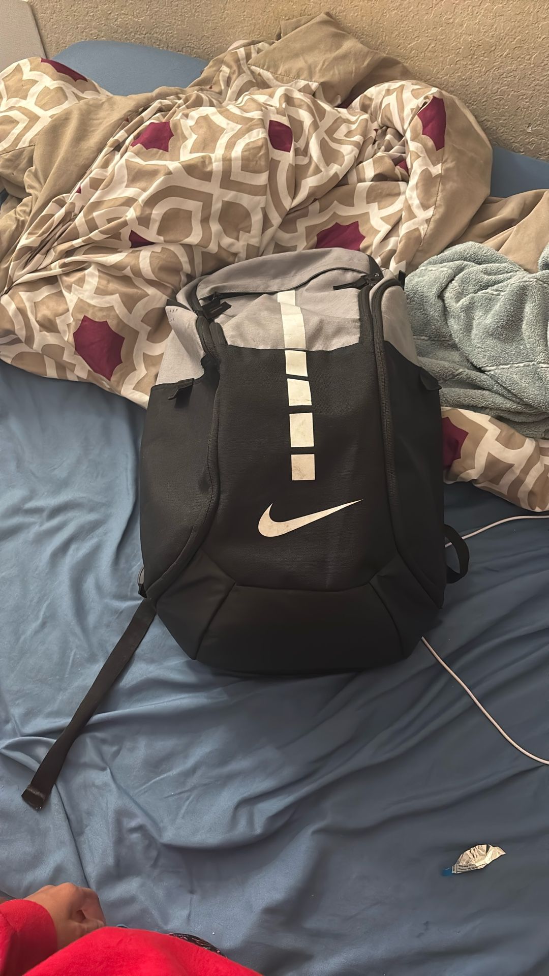 Nike Elite Backpack Grey And Black 