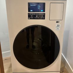 NEW Unused Samsung 5.3-cu ft Vented All-In-One Washer Dryer Steam Cycle White