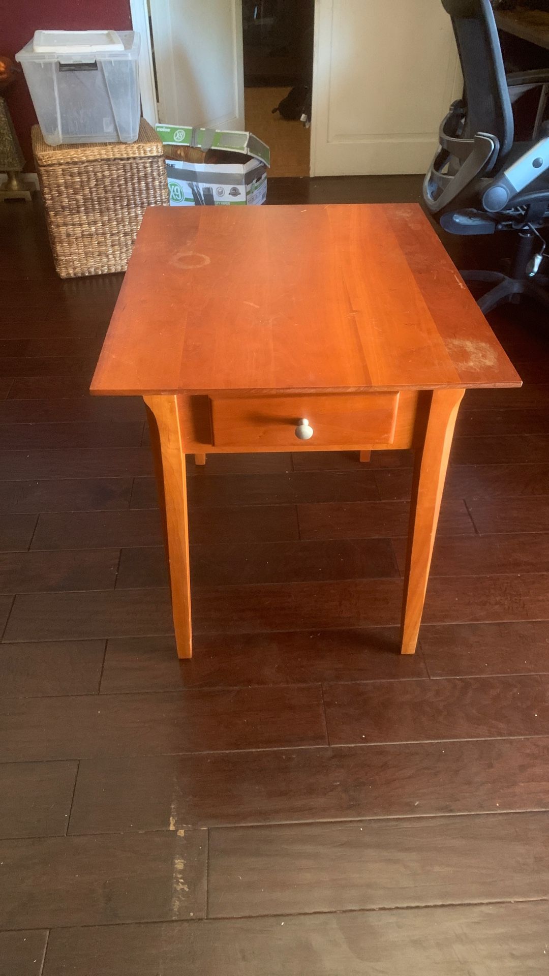 Wood End Table