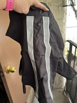 Medium sized two in one dog jacket and raincoat