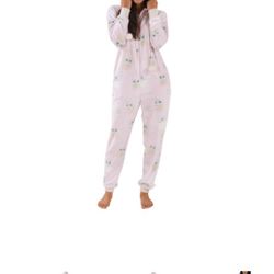 Grogu Body Suit One Piece Pajama | Pink Baby Yoda Pajama Hoodie Size Medium | The Mandalorian Baby Yoda Adult Pajamas Bodysuit NEW Christmas Gift