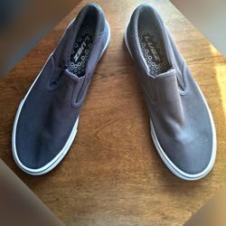 Lugz Gray Canvas Slip-On Sneakers
