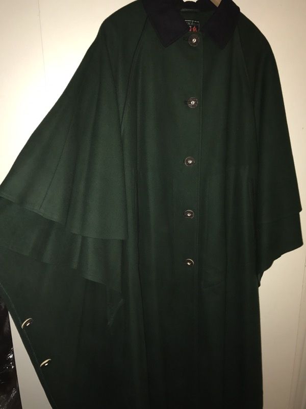 Tyroler loden poncho cape coat